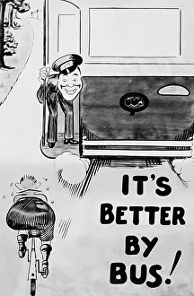 Bus cinema advertisement, Burnley, Lancashire, early 1900s