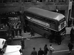 Sections Prints: Bus crash in Cannon Street, City of London