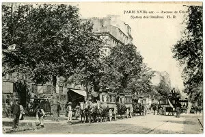 Arrondissement Collection: Bus stop in the Avenue de Clichy, Paris, France