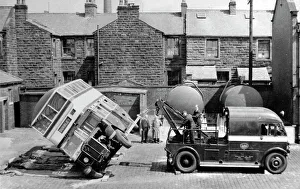 Bus tilt test, Burnley, possibly 1940s