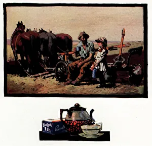 Flask Prints: Bushells Advertisement