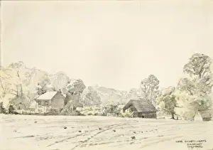 Herts Prints: Bushey - Hertfordshire - Cottages