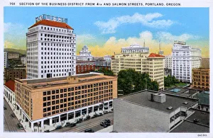 Business District from 4th and Salmon Streets - Portland, OR Business District from 4th and Salmon Streets - Portland, OR