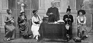 Revues Prints: Business as Usual revue - Knitting and Sewing scene