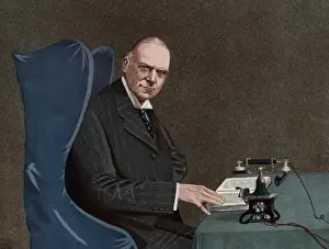 Honourable Prints: Businessman and Phone
