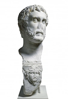 Antoninus Gallery: Bust of Antoninus Pius. 2nd c. Roman art. Early