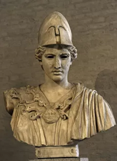 Images Dated 28th December 2012: Bust of Athena. Roman sculpture after original of about 420