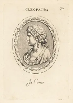 Gemstone Prints: Bust of Cleopatra VII Philopator, Queen of Egypt