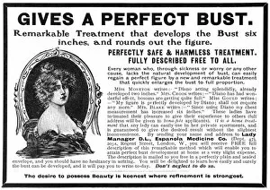 Images Dated 3rd November 2011: Bust developer advertisement, 1903