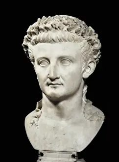 Bust of the Emperor Tiberius. 1st c. Roman art