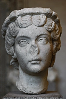 Images Dated 29th December 2012: Bust of Faustina the Younger (130 A?i? 175). Wife of the e