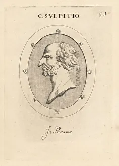 Leonardo Agostini Prints: Bust of Gaius Sulpicius, one of the patrician Sulpicia family