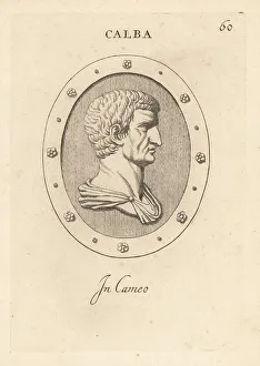 Sapphire Prints: Bust of Galba, Roman Emperor