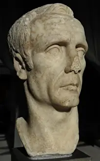 Bust identified as C. Julius Caesar or Cornelius Sulla. Perh