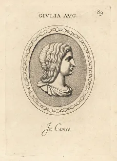 Gemstone Prints: Bust of Julia Domna, Roman empress