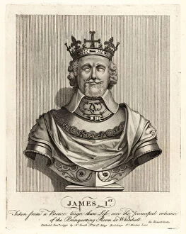Pancras Collection: Bust of King James I of England