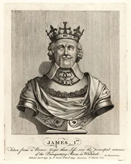 Antiquities Gallery: Bust of King James I of England