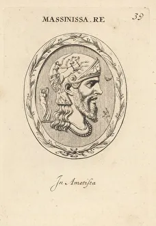 Tribes Prints: Bust of King Masinissa, ancient Numidian leader