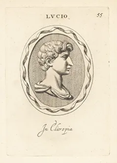 Leonardo Agostini Prints: Bust of Lucius Caesar, adopted by Octavian