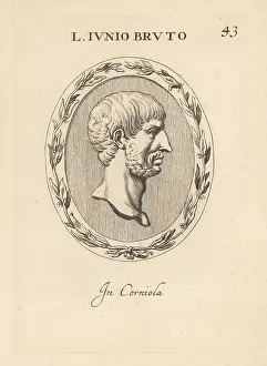 Carnelian Prints: Bust of Lucius Junius Brutus, semi-legendary first Consul