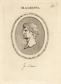 Leonardo Agostini Prints: Bust of Marcus Vipsanius Agrippa, Roman general