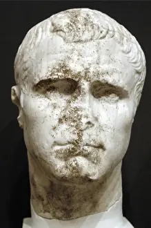 Albania Prints: Bust of Marcus Vipsanius Agrippa. Roman general and politici