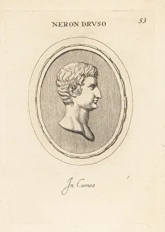 Heir Prints: Bust of Nero Claudius Drusus, Roman emperor