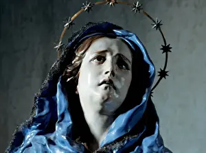 Painful Prints: Bust of Painful Virgin, ca. 1755, by Francisco Salzillo (1707