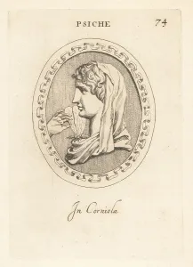 Mortal Prints: Bust of Psyche holding a butterfly by its wings