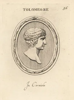 Carnelian Prints: Bust of Ptolemy XIV Philopator, brother of Cleopatra