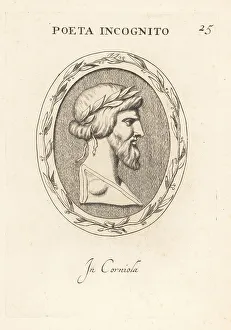 Bust of an unknown Classical bearded poet
