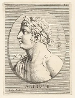 Orator Prints: Bust of a young male athlete crowned with victory laurels