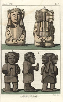 Idol Collection: Busts of sacred idols of the Aztecs, Mexico