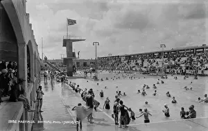 Busy Day at Hastings Bathing Pool