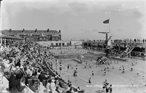 Busy Day at Hastings Bathing Pool