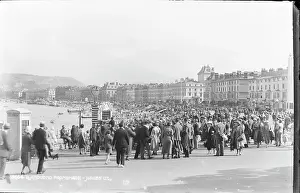 Llandudno Prints: Busy Day at Llandudno Promenade