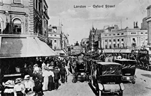Busy day in Oxford Street, Central London