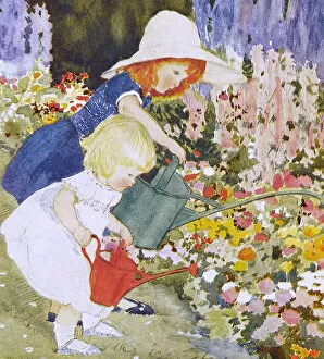 Flowerbed Collection: Busy Gardeners by Muriel Dawson