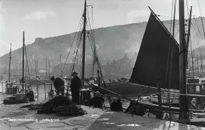 Mousehole Prints: Busy Harbor Scene in Mousehole