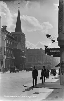Busy High Street in Southampton