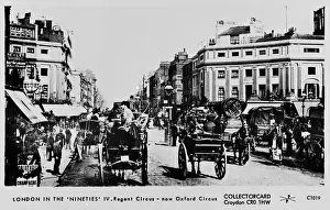 Busy scene at Oxford Circus, Central London