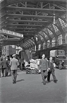 Busy scene at a railway station