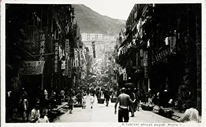 Busy street in Hong Kong