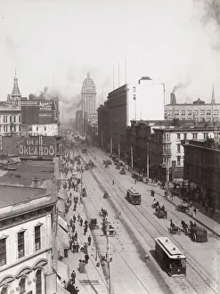 Busy street scene, San Francisco, California