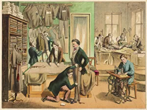 Manufacture Collection: Busy tailors workshop