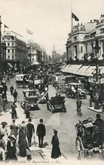 Busy Traffic on Regent Street, London
