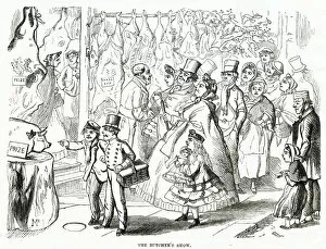 Victorians Collection: Butchers over Christmas period 1868