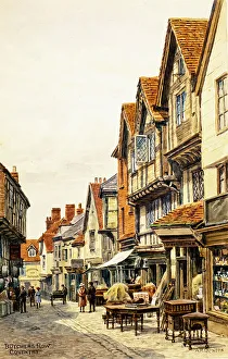 Butchers Prints: Butchers Row, Coventry, Warwickshire