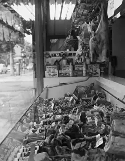 Tinned Prints: Butchers Window Display