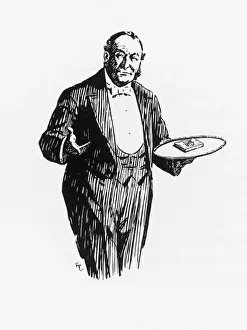 Tray Prints: Butler and Tray